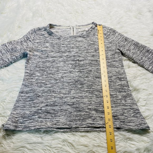 Per Se Sport Women's Top Black and White Nubby Textured Knit Size Large - Picture 7 of 8